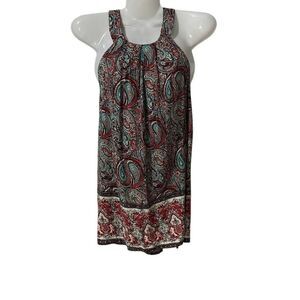 Ava Christine Paisley Sleeveless Dress | Size Medium